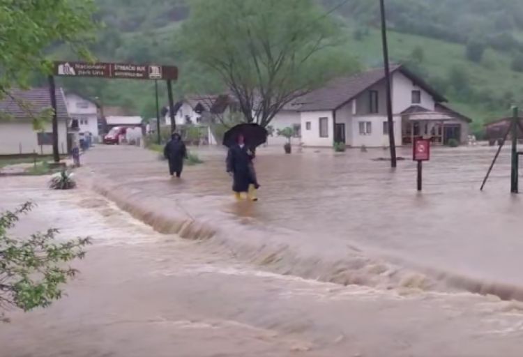 Bosniya və Herseqovinada leysan yağışları daşqınlara səbəb olub