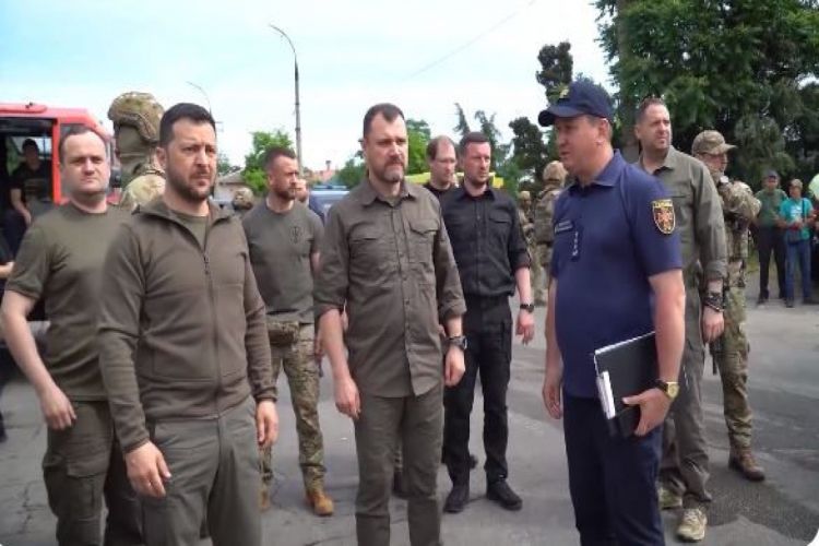 Volodimir Zelenski Xersona gedib