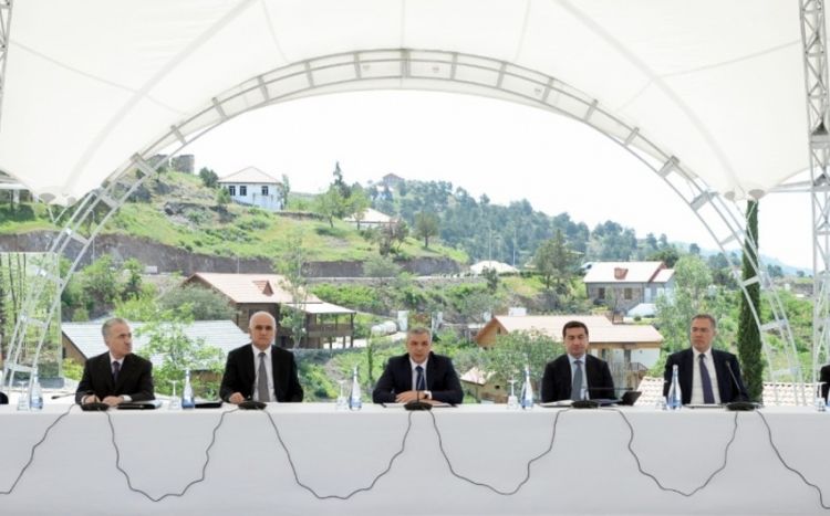 Əlaqələndirmə Qərargahının Laçın şəhərində növbəti iclası keçirilib