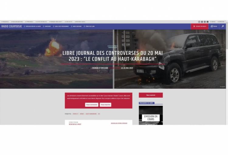 Azərbaycanlı hüquqşünas Fransa radiosunda erməni jurnalistin iddialarını alt-üst edib