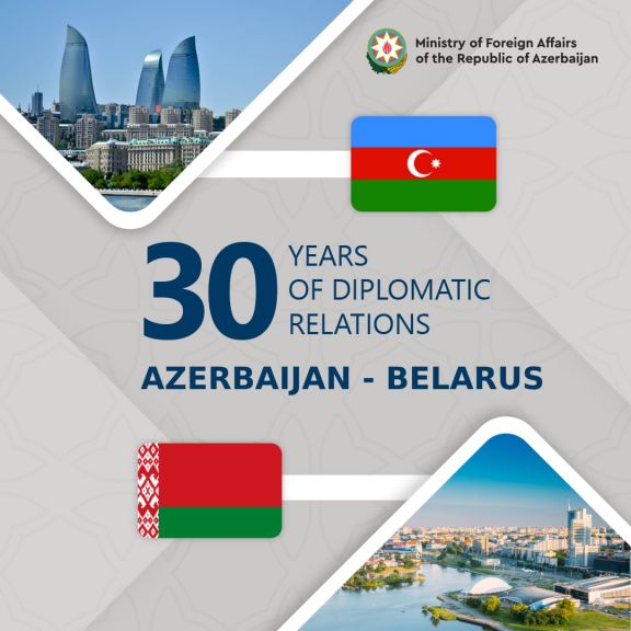 XİN: "Azərbaycan-Belarus əməkdaşlığının daha da dərinləşməsini səbirsizliklə gözləyirik