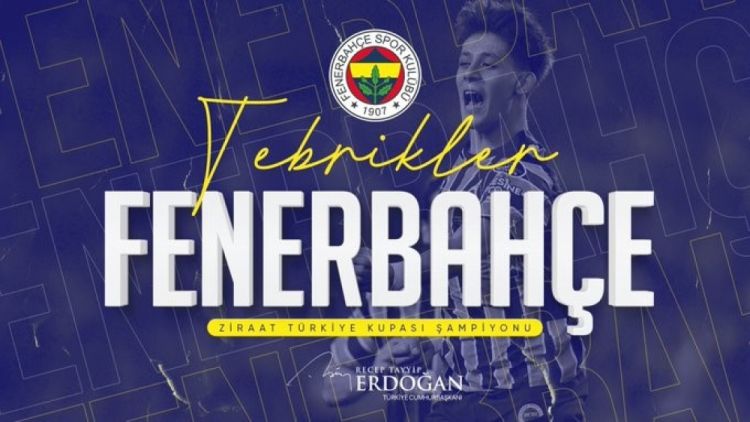 Prezident Rəcəb Tayyib Ərdoğan “Fənərbağça”nı təbrik edib