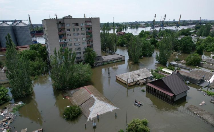 Kaxovka SES-in partladılması Ukraynaya 1,2 milyard avro zərər vurub