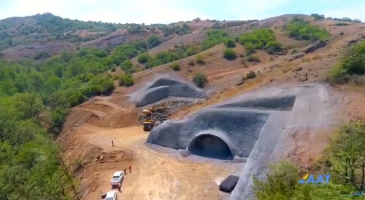 Qarabağ və Şərqi Zəngəzurda 39 avtomobil tuneli inşa edilir<font color=red> - VİDEO</font>