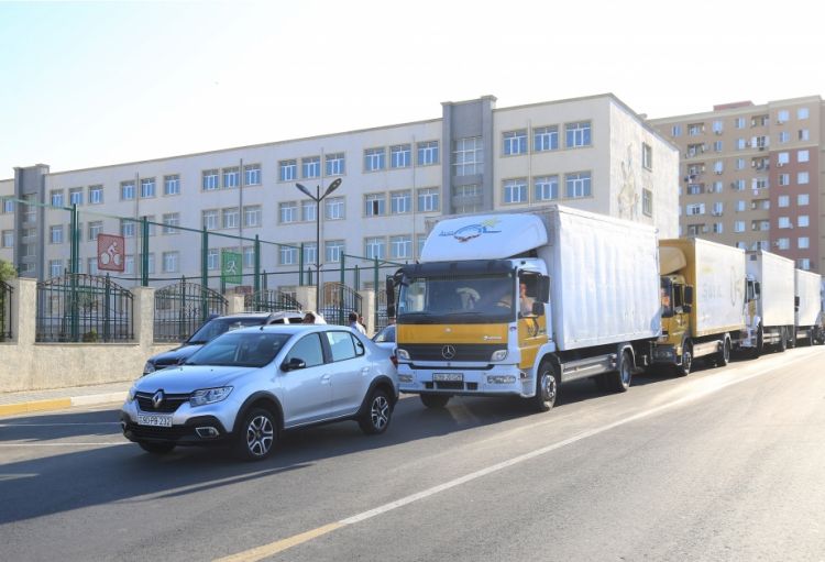 Növbəti 15 ailə Laçın şəhərinə yola düşüb