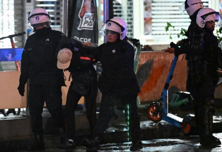 Fransadakı hadisələr Belçikaya da sirayət edib: 29 nəfər saxlanılıb