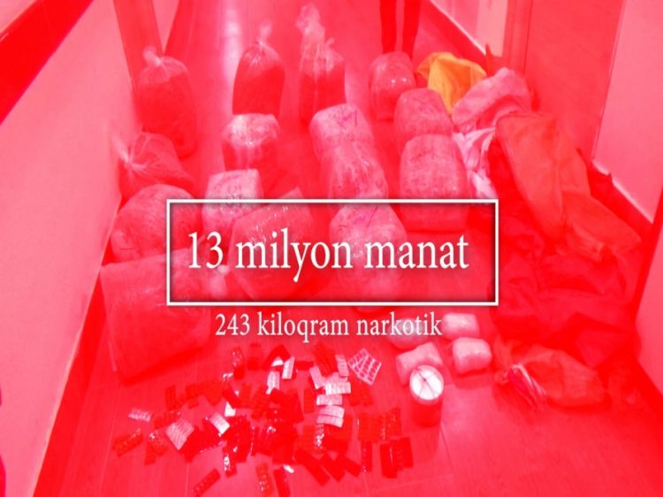 “Qara” bazarda dəyəri 13 milyon manatlıq narkotik vasitə dövriyyədən çıxarılıb<font color=red> - FOTOLAR</font>