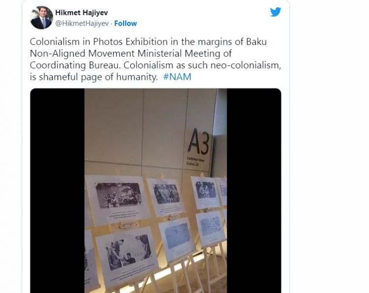 Hikmət Hacıyev: “Müstəmləkəçilik bəşər tarixinin rüsvayçılıq səhifəsidir”<font color=red> - VİDEO</font>