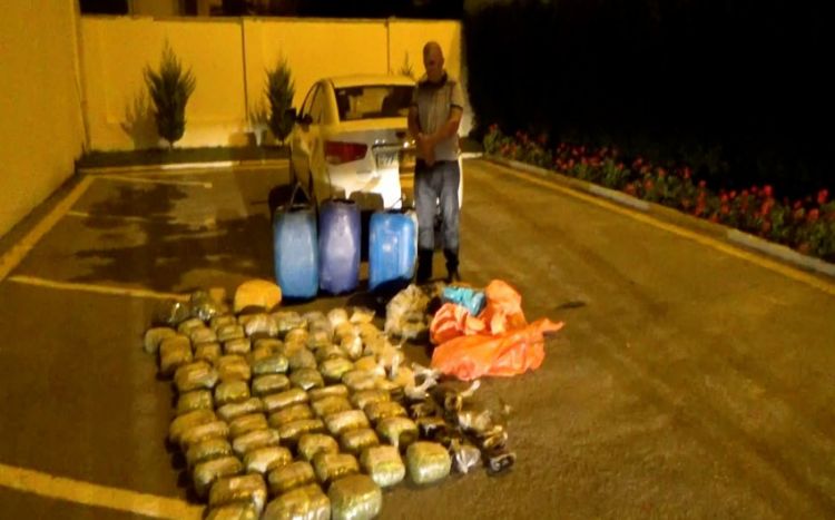 İrandan Azərbaycana 93 kiloqram narkotik gətirən daha bir nəfər saxlanılıb<font color=red> - VİDEO</font>