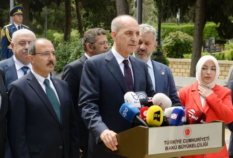 TBMM-in sədri: Bu səfər Türkiyənin Azərbaycan və Türk dünyası ilə əlaqələrinə töhfə verəcək