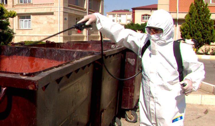 Naxçıvanda profilaktik dezinfeksiya işləri aparılır<font color=red> - FOTOLAR</font>