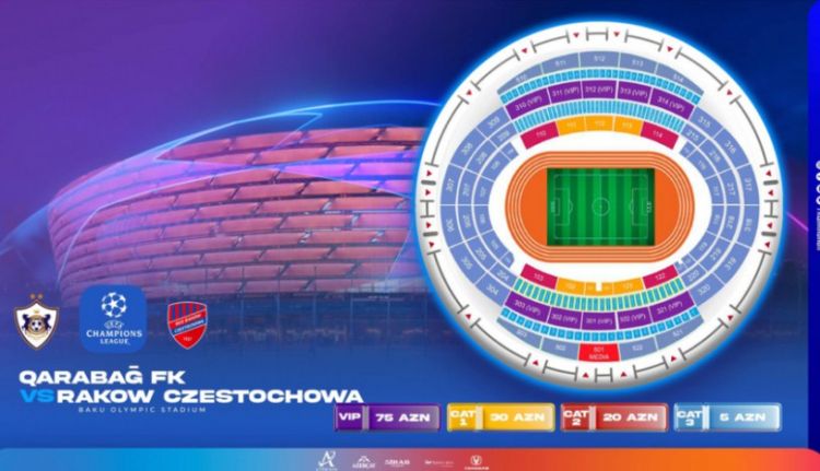 "Qarabağ" - "Rakuv" oyununun biletləri satışa çıxarılıb