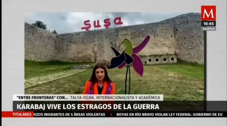 Meksikanın nüfuzlu televiziya kanalında Şuşadan reportaj yayımlanıb<font color=red> - FOTOLAR</font>