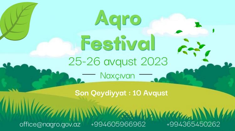 Naxçıvanda ilk dəfə Aqro festival keçiriləcək