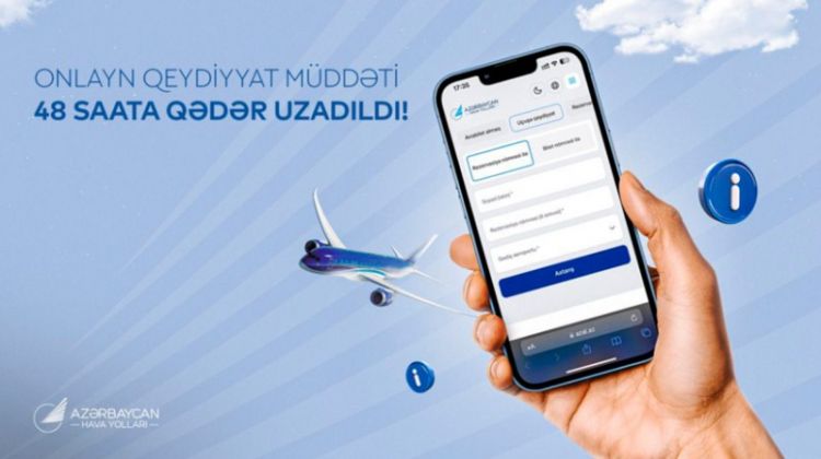 AZAL sərnişinləri üçün onlayn qeydiyyat imkanlarını genişləndirir