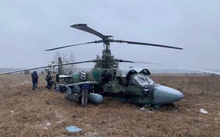 Ukrayna müdafiəçiləri son sutkada Rusiyanın iki helikopterini məhv edib
