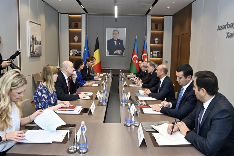 Azərbaycan və Belçika XİN başçıları arasında geniş tərkibli görüş keçirilib