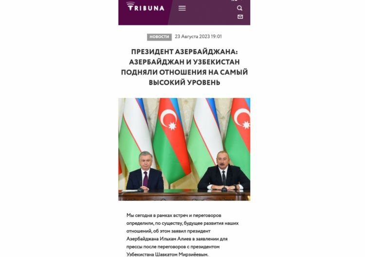 Moldova mətbuatı: Azərbaycanla Özbəkistan zamanın sınağından çıxmış etibarlı strateji tərəfdaşlardır