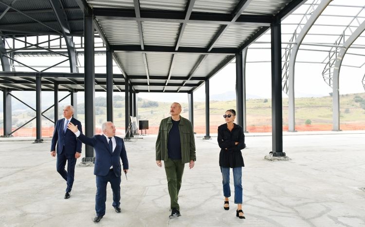 Laçın Beynəlxalq Hava Limanında aparılan tikinti işləri ilə tanışlıq<font color=red> - FOTOLAR</font>