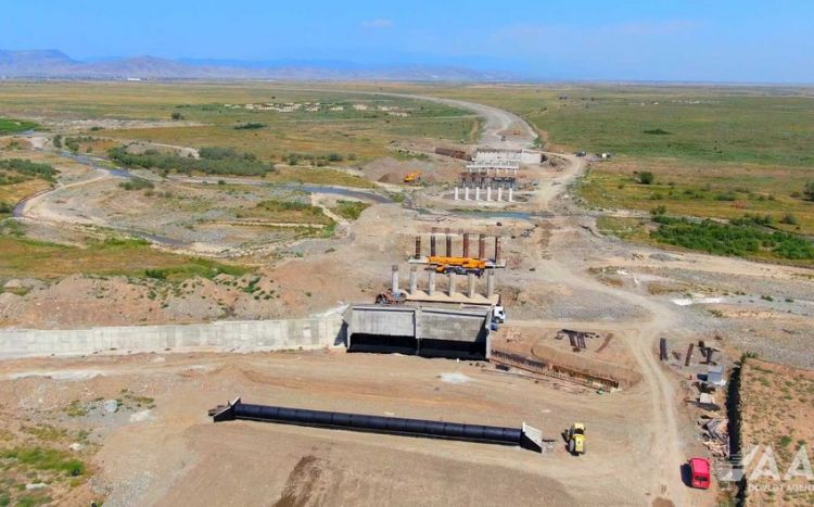 Ağdam-Füzuli avtomobil yolunun inşası sürətlə davam edir<font color=red> - VİDEO</font>