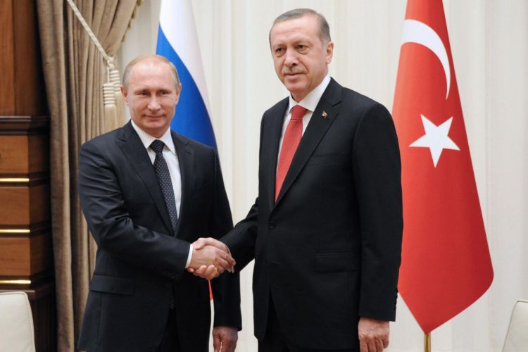 Putin və Ərdoğan arasında görüş başlayıb