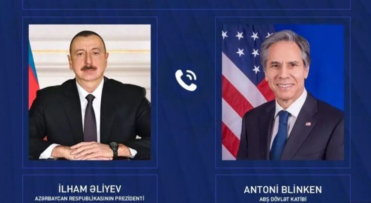 ABŞ Dövlət katibi Antoni Blinken Prezident İlham Əliyevə zəng edib