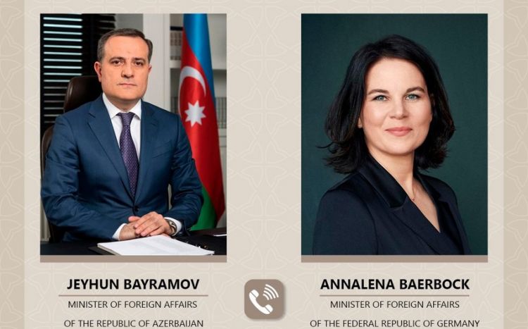 Ceyhun Bayramov Almaniyanın XİN başçısı ilə danışıb, Ermənistanın “blokada” iddialarının əsassız olduğunu bildirib