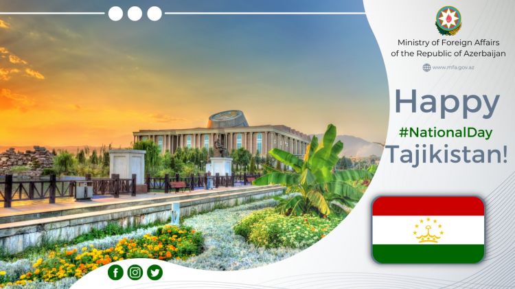 Azərbaycan XİN Tacikistanı təbrik edib