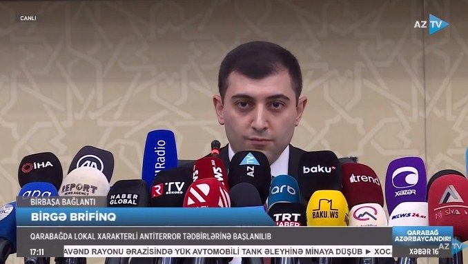 Ermənilərin Xocavənddə törətdiyi terror aktı və Azərbaycan Ordusunun antiterror tədbirləri ilə bağlı birgə brifinq keçirilib<font color='red'> - YENİLƏNİB</font>
