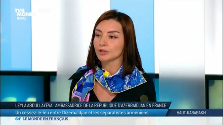 Fransa telekanalında Azərbaycanın Qarabağda həyata keçirdiyi antiterror tədbirlərindən danışılıb