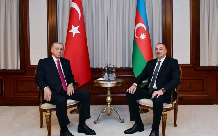 Türkiyə Prezidenti Rəcəb Tayyib Ərdoğanın şərəfinə rəsmi nahar verilib