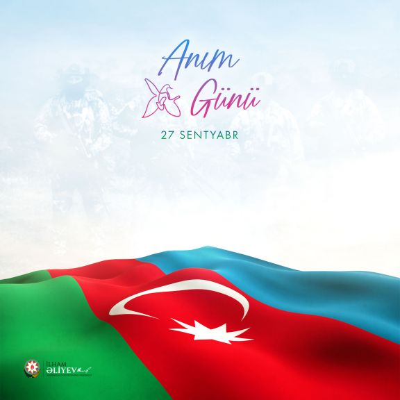 Prezident İlham Əliyev 27 Sentyabr - Anım Günü ilə əlaqədar paylaşım edib