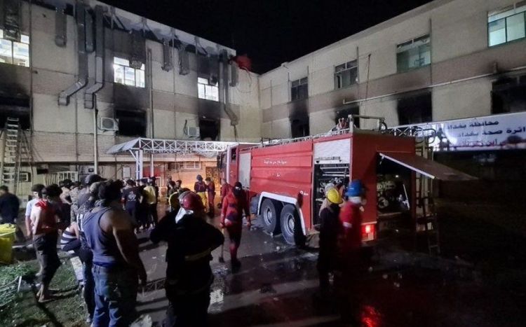İraqda yanğında ölənlərin sayı 120 nəfərə çatıb