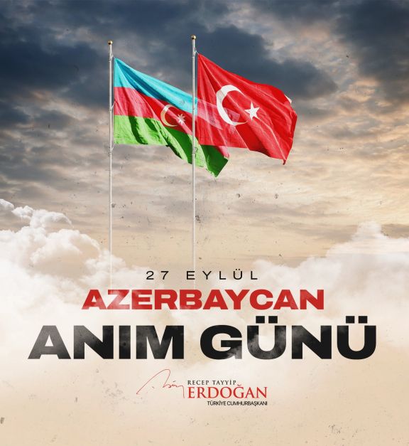 Ərdoğan 27 Sentyabr - Anım Günü ilə bağlı paylaşım edib: "Qarabağ Azərbaycandır"