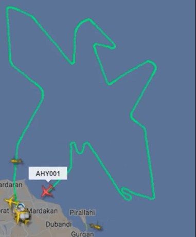AZAL-ın pilotları Xarıbülbül çiçəyinin konturunu təsvir ediblər