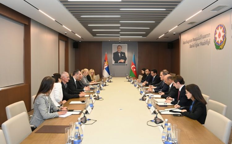 Ceyhun Bayramov Serbiya Milli Assambleyasının sədri ilə görüşüb, regiondakı vəziyyət müzakirə olunub