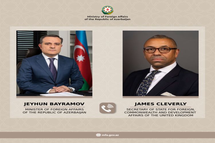 Ceyhun Bayramov bölgədəki mövcud vəziyyət barədə britaniyalı həmkarını məlumatlandırıb