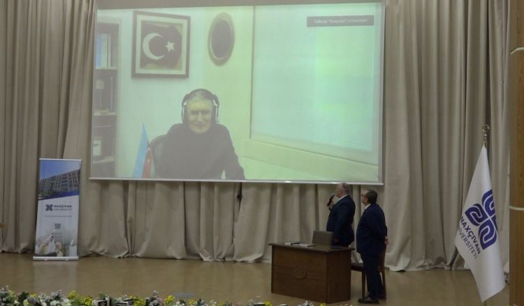 “Naxçıvan” Universitetində Nobel mükafatçısı Əziz Səncərlə onlayn görüş keçirilib<font color=red> - FOTOLAR</font>