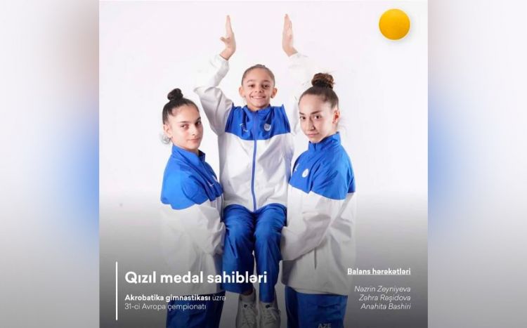 Azərbaycan gimnastları Avropa çempionatında qızıl medal qazanıblar