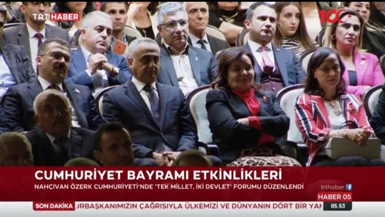 “TRT HABER” Naxçıvanda keçirilən “Bir millət iki dövlət" forumundan reportaj hazırlayıb<font color=red> - VİDEO</font>