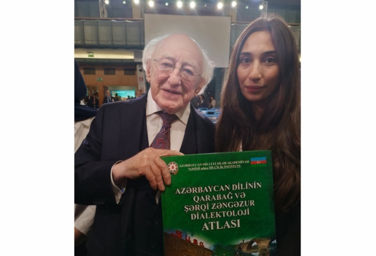 “Azərbaycan dilinin Qarabağ və Şərqi Zəngəzur dialektoloji atlası” İrlandiya Prezidentinə təqdim olunub