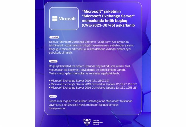 “Microsoft” şirkətinin məhsulunda kritik boşluq aşkarlanıb<font color='red'> - XƏBƏRDARLIQ</font>
