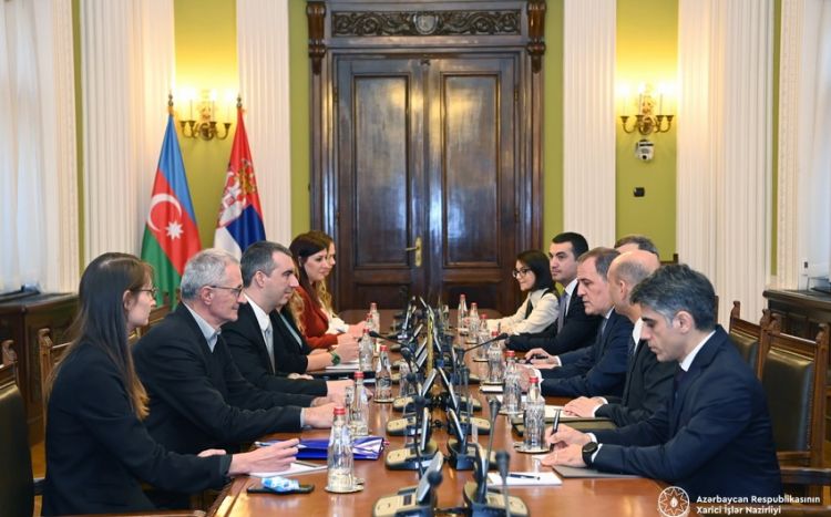 Ceyhun Bayramov Serbiya Milli Məclisinin sədri ilə görüşüb