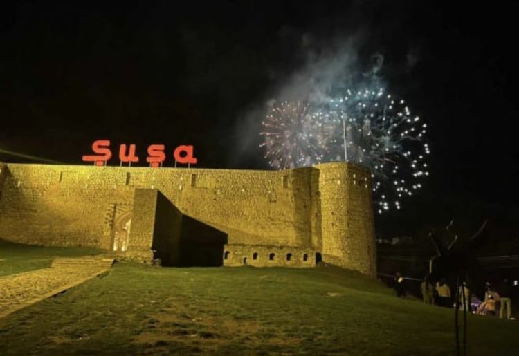 Şuşada möhtəşəm atəşfəşanlıq