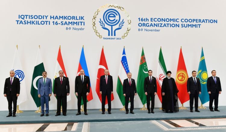 Daşkənddə İqtisadi Əməkdaşlıq Təşkilatının 16-cı Zirvə toplantısı keçirilir Azərbaycan Prezidenti İlham Əliyev tədbirdə iştirak edir
