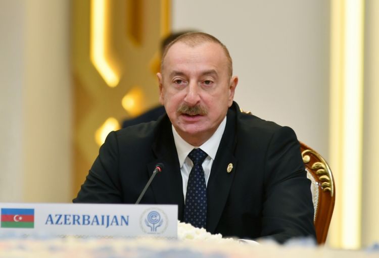 Azərbaycan Prezidenti: "İqtisadi Əməkdaşlıq Təşkilatının üzvü kimi Azərbaycan təşkilatın işində fəal iştirak edir"