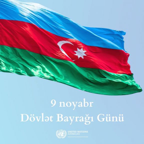 BMT-nin Azərbaycandakı rezident əlaqələndirici Dövlət Bayrağı Günü münasibətilə paylaşım edib