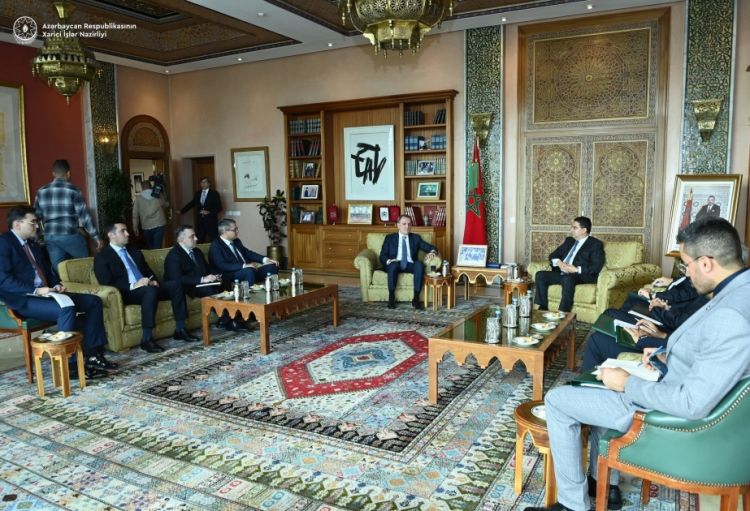 Nazir Ceyhun Bayramov mərakeşli həmkarı ilə görüşüb