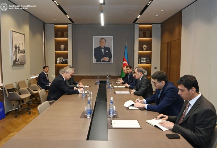 Nazir Ceyhun Bayramov Avrasiya Patent İdarəsinin prezidenti ilə görüşüb