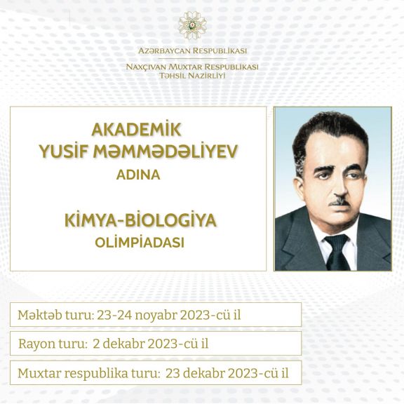 Naxçıvanda məktəblilər arasında kimya-biologiya olimpiadası keçiriləcək